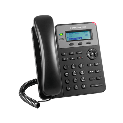 Teléfono IP Grandstream GXP1610 1 SIP, LCD 2.41" 132x48, 2 LAN 10/100 | Negro Gris