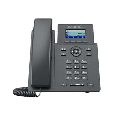 Teléfono IP Grandstream GRP2601 2 SIP, LCD 2.41" 132x48, 2 LAN 10/100 | Gris