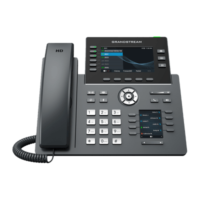 Teléfono IP Grado Operador Grandstream GRP2616 6 Líneas SIP y Pantalla Doble | Negro