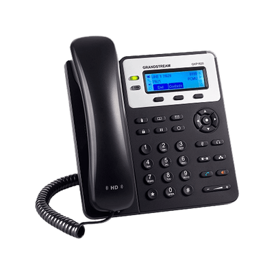 Teléfono IP Grandstream GXP1625 2 SIP, 10/100Mbps y Pantalla LCD Retroiluminada | Negro Gris