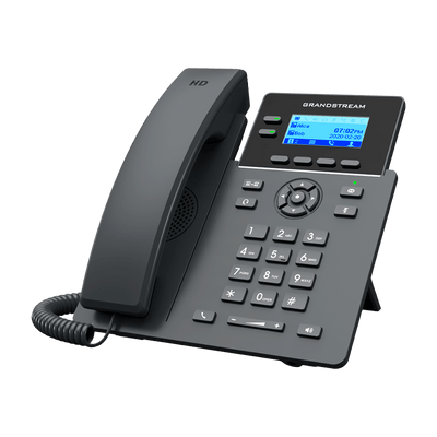 Teléfono IP Grandstream GRP2602 2 Líneas SIP, Wi-Fi/PoE y Audio HD | Gris Negro
