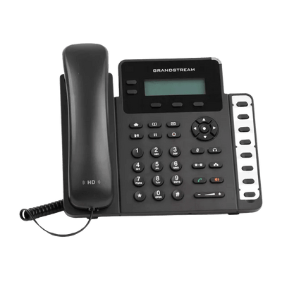 Teléfono IP Grandstream GXP1628 2 Cuentas SIP, PoE y Audio HD | Negro Gris