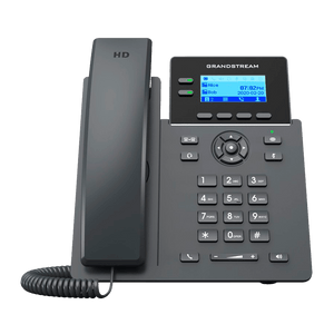 Teléfono IP Grandstream GRP2602G 2 líneas SIP, PoE y Audio HD | Negro Gris