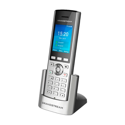 Teléfono IP Inalámbrico Grandstream WP820 Wi-Fi Dual Band, 2 SIP y Audio HD | Gris