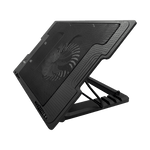 Base Disipadora de calor tipo Stand con 1-ventilador, 4-Posiciones, 2 puertos USB, color Negro, marca XUE CSV1 - PCS FOR ALL SAS