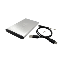 CAJA 2,5 SATA USB 3.0 Externa para Disco Duro y SSD Plateada - PCS FOR ALL  SAS
