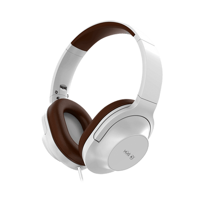 Diadema XUE® con conector 3.5mm y micrófono incorporado modelo X235, color blanco