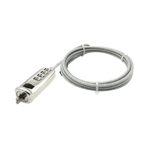 Guaya de seguridad para portátil con clave de 4-Digitos 1.7MTS 5MM Slot Minisaver marca XUE® - PCS FOR ALL SAS