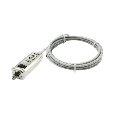 Guaya de seguridad para portátil con clave de 4-Digitos 1.7MTS 5MM Slot Minisaver marca XUE® - PCS FOR ALL SAS