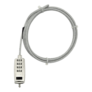 Guaya de seguridad para portátil con clave de 4-Digitos 1.7MTS 5MM Slot Minisaver marca XUE® - PCS FOR ALL SAS