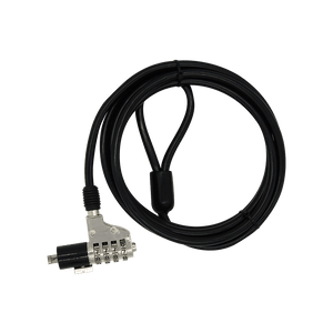 Guaya de seguridad para portatil de 4-Digitos 2M 6MM SLOT STD XUE® (CLAVE 6MM) - PCS FOR ALL SAS
