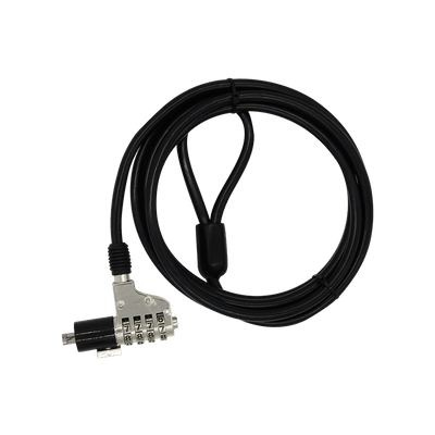 Guaya de seguridad para portatil de 4-Digitos 2M 6MM SLOT STD XUE® (CLAVE 6MM) - PCS FOR ALL SAS
