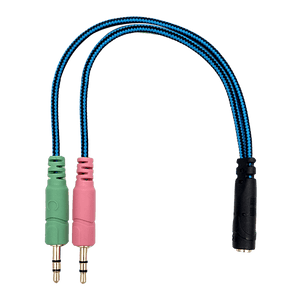 Convertidor Plug (Y) 3.5MM Hembra A 2X3.5MM Macho Audio Stereo 15 CM, Marca XUE®