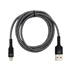 Convertidor USB-A a Lightning 2.4A 1.5M XUE® Braided | Negro
