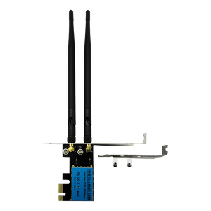 Tarjeta PCIe WIFI 1200mbps DUAL BAND 2.4GHZ y 5.8GHZ 802.11B/G/N 2xAntenas (RTL8812AE) LP - PCS FOR ALL SAS