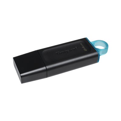 Memoria USB 3.2 64GB Kingston EXODIA negra con tapa DTX/64GB