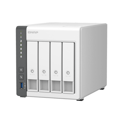 NAS Torre 4-Bay QNAP ARM Cortex-A55 4-Core 2.0GHz – 4GB RAM – 2.5GbE | TS-433