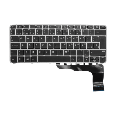 Teclado para portátil HP 725-G3 820-G3/G4 828-G3/G4 826630-001, Con Marco, Color Gris SP (GEN)