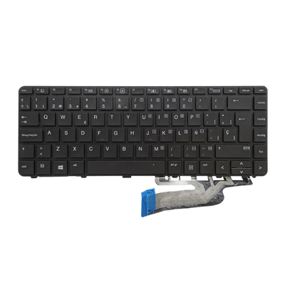Teclado para portátil HP 430-G3/G4 440-G3/G4 640-G2 826367-001, Sin Trackpoint, Con Marco, Color Negro, Idioma Español (GEN)